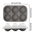 thumbnail image 2 of Silicone Molds 6 Cavity Ice Molds With Flower Round Shapes Release Reusable Ice Cream For Homemade Popsicles, 2 of 5
