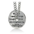 thumbnail image 3 of Men's Stainless Steel Baseball/Softball Pendant Necklace-Phil 4:13 by Shields of Strength, 3 of 4