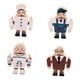 thumbnail image 4 of 4 bloques de construcción de madera a presión para niños y niñas, minifiguras de personas, juguetes Estilo B, 4 of 8