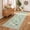 Light Green, variant on Non-Slip Entryway 2x6 Runner Rug, Low Pile Stain Resistant Mat Ideal for High Traffic Area, Ultra-Thin Carpet Runner for Bedroom Hallway Home Decor, Black