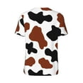 thumbnail image 3 of Balery Brown Black Cow Baseball Jersey for Men Casual Button Down Shirts Short Sleeve Active Team Sports Uniform-Medium, 3 of 9