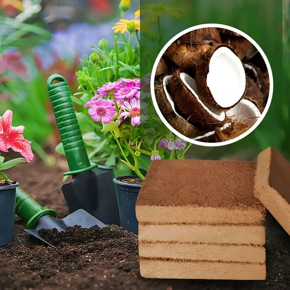 ZULAR Coco Chips,Organic Coconut Husk Brick with Low EC and pH Balanced,Easy to Expand Coco Coir Mulch Medium for Garden Flowers & Reptile Bedding