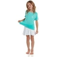 thumbnail image 3 of Girls' Rash Guard Shirt - 2 Pack UPF 50+ Short Sleeve Quick Dry Swim Shirt (Size: 4-16), 3 of 7