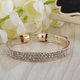 thumbnail image 2 of Brazalete Prettyia Hugo Pulsera de cristal de regla de escala dorado, 2 of 10