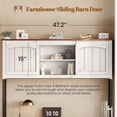 thumbnail image 5 of SEDETA Farmhouse L Shaped Office Desk with 6 Drawer, Reversible Computer Desk with Power Outlet, Hutch for Home Office/Two Person, Corner Desk with File Drawer & Printer Storage Shelves, White, 5 of 9