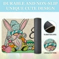 thumbnail image 4 of Happy Easter Bunny Gnome Decorative Front Door Mat, Rabbit Eggs Pink Doormat Indoor Outdoor Non-Slip Floor Entryway Rug, Tulip Flower Home Kitchen Decoration 17x29 Inch, 4 of 6