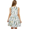 thumbnail image 4 of Viikei Women Plus Size Dresses Short Sleeve,Summer Dresses for Girls,Women Casual Plus-size Sleeveless Crew Neck Print Short Dress Green XXL, 4 of 5