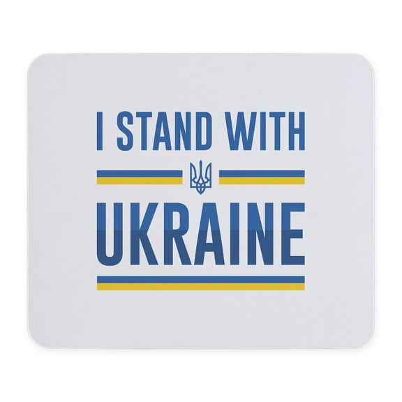 CafePress - I Stand With Ukraine Mousepad - Non-slip Rubber Mousepad, Gaming Mouse Pad