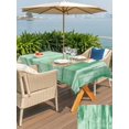 thumbnail image 5 of Outdoor Tablecloth with Umbrella Hole for Patio/Picnic/Party/Camping, Sage Green Ombre Waterproof Table Cloth Rectangle Table Cover Washable, Modern Abstract Art Oil Painting (52"x 70"), 5 of 9