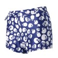 thumbnail image 3 of Women's High Waisted Stretchy Casual Summer Shorts Sports Gym Skull Printed Mid Waist Pants Stretch Elastic Leggings Flowy Shorts S-XL, 3 of 6