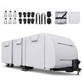 thumbnail image 1 of Unique Bargains 1 Set Waterproof RV Trailer Cover Fits 18'-20' with Extra Windproof Ropes and Gutter Covers Silver Tone, 1 of 1