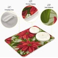 thumbnail image 4 of Wonderful Poinsettia Christmas Flowers Dish Drying Mat Reversible Microfiber Kitchen Dish Mat Super Absorbent Dish Drainer Mat for Kitchen Counter, 18"x24", 4 of 7