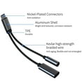 thumbnail image 3 of USB C to 3.5mm Headphone and Charger Adapter,2 in 1 USB C PD 3.0 Charging Port to Aux Audio Jack and 60W Fast Charging Dongle Cable Cord, 3 of 5