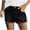 Black, variant on SRZYMJ Jean Shorts for Women Trendy Mid Rise Stretchy Cut Off Denim Shorts Distressed Frayed Summer Casual Non Ripped
