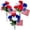 3 Pcs 8" Patriotic Artificial Flowers#1, variant on Artificial Flowers Patriotic Independence Day Plants Blue And White Artificial Flowers USA 250th Anniversary Decorations America 250th Merchandise 8 Inch Flower Piece Perfect for Home Decor