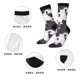 thumbnail image 5 of Balery Black And White Sheeps Calcetas Largas con Estampado para Hombre y Mujer – Suaves y Transpirables, Talla Única (US 5-11), 5 of 6