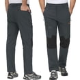 thumbnail image 2 of YUCOLEN Men's Fleece Lined Ski Snow Pants Water Resistant Winter Outdoor Pants with 4 Zip PocketsDark Gray 30, 2 of 7