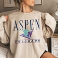 thumbnail image 2 of Aspen Ski Sweatshirt - Vintage Crewneck, 90s Style, 2 of 6