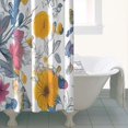 thumbnail image 4 of Pioneer Flower Floral Print Pattern Shower Curtain 36"x72" ,Bathroom Decorative Shower Curtains Set with 12 Hooks,Modern Waterproof Washable Shower Curtain, 4 of 6