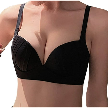 Tumotour Full Coverage Bra For Women Traceless Without Steel Ring Gathering Push Up Comfortable Nursing Bra Large Size Support Breathable Wireless Comfy Soft Daily Bras