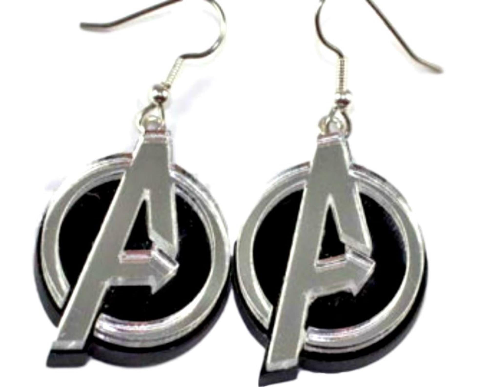 Dangle Earrings Marvel Avengers Logo In Gift Box by Superheroes -  