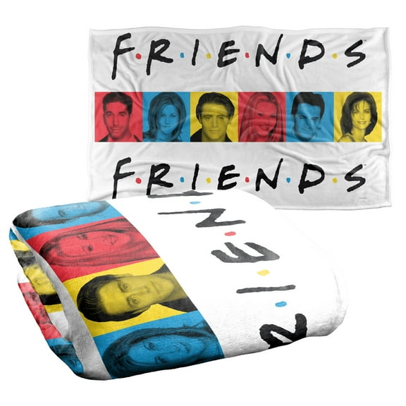 Friends Cast Blocks Silky Touch Super Soft Throw Blanket 36" x 58"