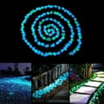 thumbnail image 3 of Glow in The Dark Garden Pebbles Stones Rocks for Yard and Walkways Decor, DIY Decorative Luminous Stones in Blue (200 PCS), 3 of 7