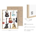 thumbnail image 3 of Haus and Hues Vintage Music Posters 90s Guitar - 90s Room Decor Indie Posters Vintage Decor for Bedroom 80s Retro Music Decor Posters for Room Aesthetic 90s Electric Guitars (Framed Beige 16x20), 3 of 6