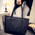 thumbnail image 1 of Bolsa de mano de gran capacidad elegante de color puro simple Black92073.01 Ehuebsd Para Estrenar, 1 of 9