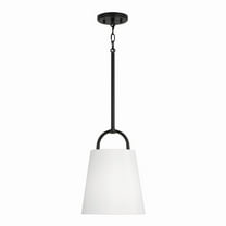 1 Light Pendant In Minimalist Style-13.75 Inches Tall And 10 Inches Wide-Matte Black Finish -Traditional Installation Capital Lighting 349411Mb