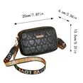 thumbnail image 3 of MUSOIE Quilted Crossbody Bags for Women Love Heart Purses Lightweight PU Leather Shoulder Handbag, 3 of 4