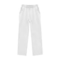 thumbnail image 6 of JULMCOMO Girls Sweatsuits Fleece Pullover Long Sleeve Loose Hoodie Soft Comfy Hooded Sweatshirt Comfy Sweatpants Casual 2 Piece Sets with Front Pocket White 9-10 Years, 6 of 7
