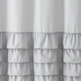 thumbnail image 4 of VCNY Home Melanie Grey Solid Ruffle Polyester Shower Curtain, 72" x 72", 4 of 5