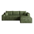 thumbnail image 6 of VEPXXP 96" Oversized Boneless L-Shaped Cloud Sectional Sofa, Plush Corduroy Deep Seat Modular Couch for Living Room, No Assembly, Green, 6 of 9