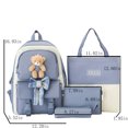 thumbnail image 3 of TopLLC Backpack Multi Piece Backpack Student Backpack Girl Lightweight Student Backpack Outdoor Travel Backpack Childrens backpack, 3 of 5