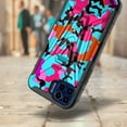 thumbnail image 2 of DALUX V Hybrid Kickstand Holster Phone Case Compatible with Motorola Moto One 5G / Moto One 5G Plus (2020) - Teal Stylish Camo, 2 of 3