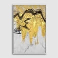 thumbnail image 3 of wall26 Framed Canvas Wall Art for Living Room, Bedroom Gold Palette Abstract Painting IX Canvas Prints for Home Decoration Ready to Hang - 24x36 inches, 3 of 4