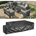 thumbnail image 6 of AECOJOY 7 Pieces Patio Furniture Set with Two Storage Boxes, Outdoor Rattan Conversation Set with Cover，All-Weather PE Wicker Sectional Sofa Outdoor Furniture for Garden, Backyard,  Black Rattan&Grey, 6 of 6