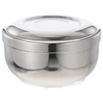 thumbnail image 1 of Recipiente de acero inoxidable para espuma de afeitar con tapa para hombre, 1 unidad, 1 of 5