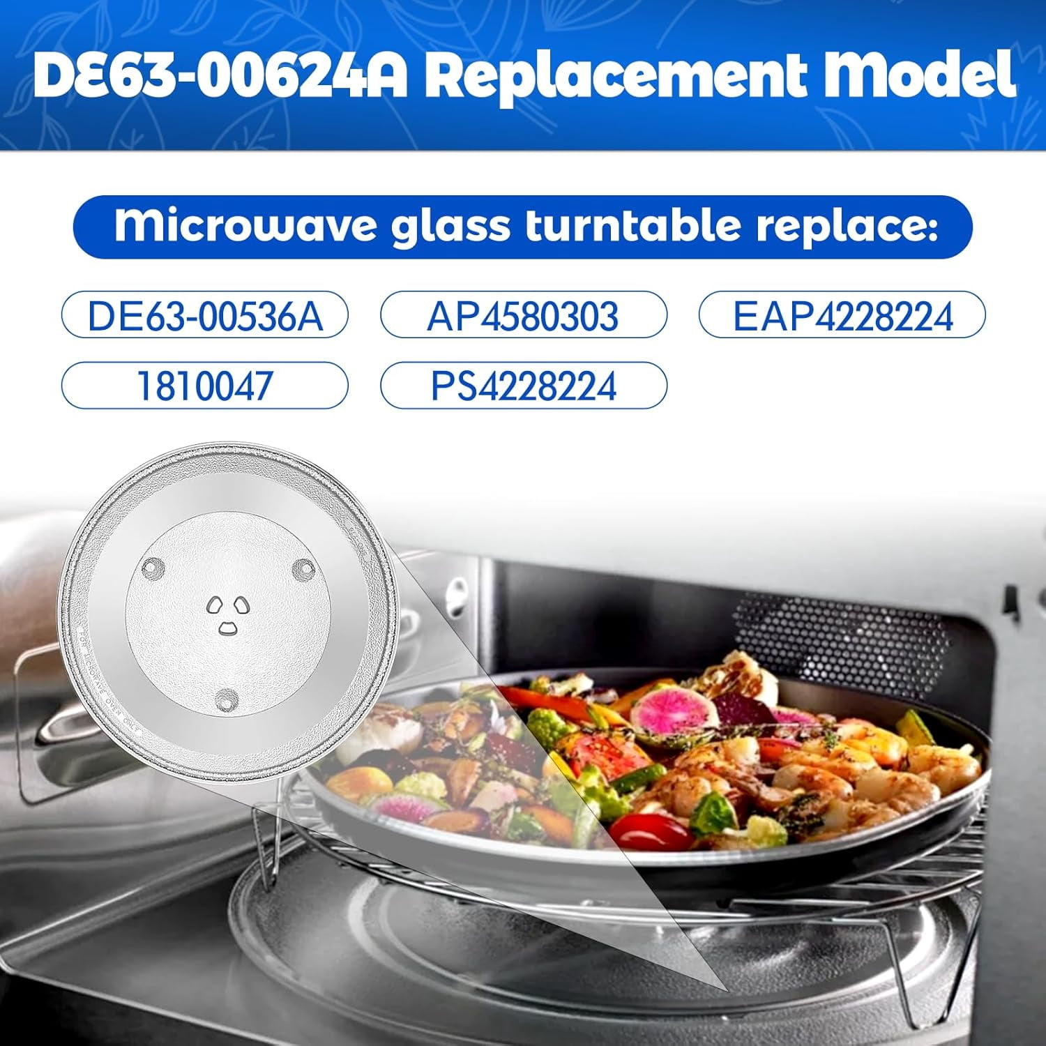 11.25" Microwave Glass Turntable Tray Replacement for   Ovens