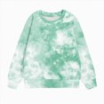 thumbnail image 5 of Girls Sweatshirt Tie-Dye Sweatshirts for Teen Girls Crewneck Oversized Sweatshirt Kids Fashion Long Sleeve Pullover Tops Kaprioy Girls Sweatshirt, 5 of 5