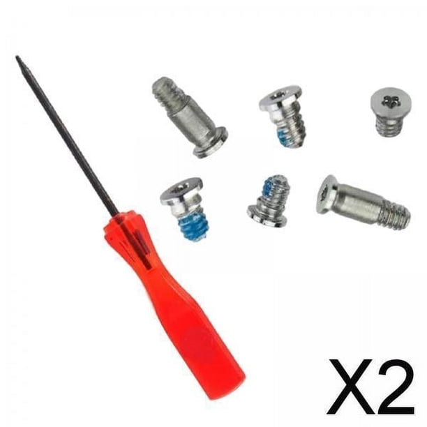 2x 6x Tornillos de La Tapa de La Carcasa Inferior Resistente Destornillador de Repuesto para El Accesorio A1706 de 13 Pulgadas 2 piezas