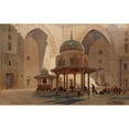 thumbnail image 3 of Edward Angelo Goodall 24x17 Black Modern Framed Museum Art Print Titled - Mosque of Sultan Hassan, Cairo (1870), 3 of 5