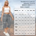 thumbnail image 2 of FEN AI Capri Pant for Women Grey Cargo Pants for Fishing Hiking UPF 50+ Outdoor Summer Beach Shorts Loose Fit Casual Pants with Pockets, 2 of 9