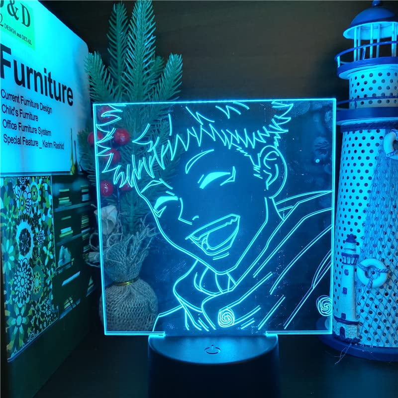 Rush CLYARTPSJujutsu Kaisen Yuji Megumi Nobara Gojo Maki Kento Geto Mahito  Sukuna 3D Anime Lamp LED Nightlights Colors Changing Lampara (Jujutsu  Kaisen8) S7690 