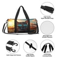 thumbnail image 4 of Easygdp Cool Cat Driving Sunset Bolsa de Viaje, Bolsa de Mano, Bolsa de Gimnasio, Bolsa de Equipaje para Viaje, 4 of 6