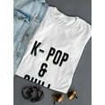 thumbnail image 3 of K-Pop & Chill Design Women White T-Shirt, Female Large, 3 of 4
