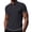 Dark Gray, variant on Golf Shirts for Men Waffle Textured Contrast Trim Collared 3-Button Short Sleeve Ice Sensation Stretchable Casual Tops,3XL