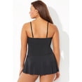 thumbnail image 5 of Swimsuits for All Women's Ruched Skirted Bandeau Swimdress, 5 of 5
