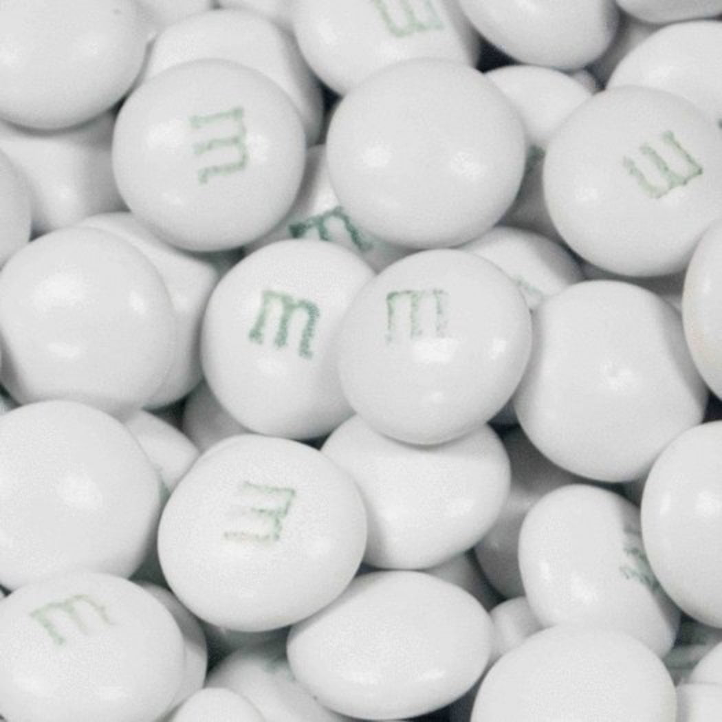 5 lb White M&Ms Chocolate Bulk Candy 2,500 pcs
